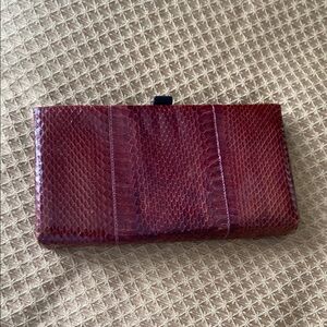 Vintage snakeskin clutch
